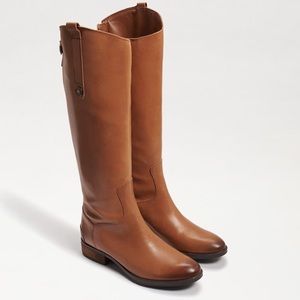 Sam Edelman Women's Penny Classic Equestrian Boot Whiskey Leather 8.5